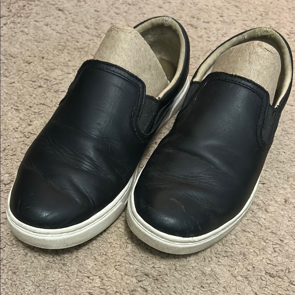 UGG Black and White Slip-On Loafers
